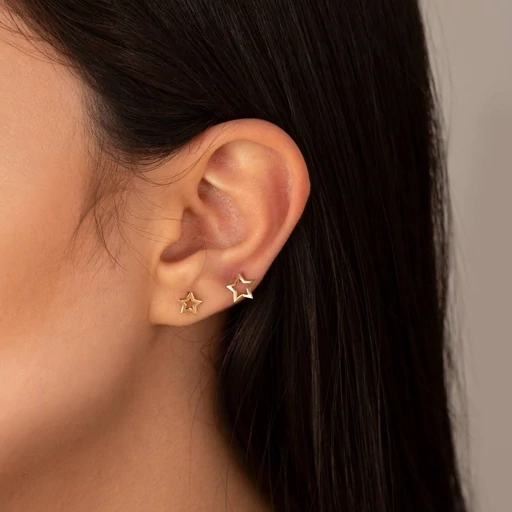 گوشواره میخی ستاره استیل