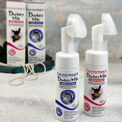 فوم شستشو براش دار شیر الاغ وکالی