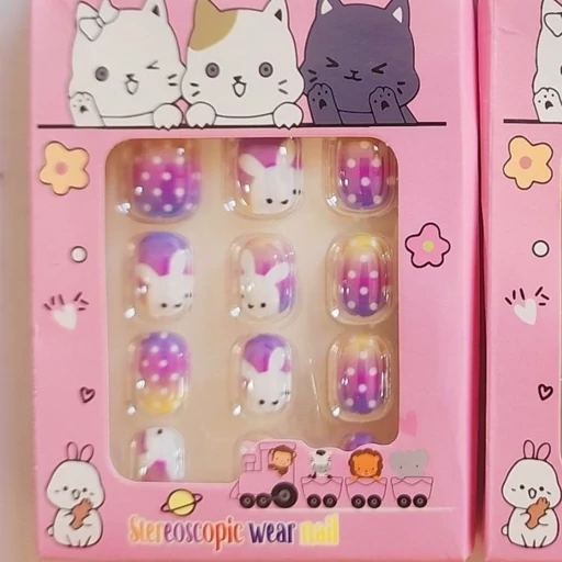 ناخن مصنوعی بچگانه طرح دار